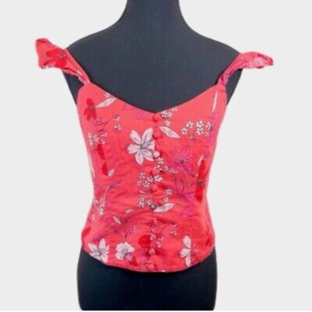 Floral Red Women's Top